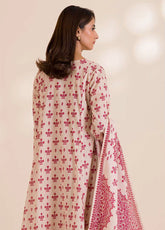 Zellbury Printed Cotton 3 Piece Unstitched Suit WUC25X30039